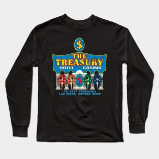 Vintage the Treasury Hotel Casino Las Vegas Long Sleeve T-Shirt